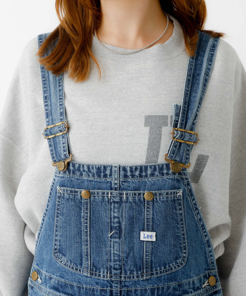 Lee(リー)の「【LEE / リー】TAPERED OVERALL / テーパードオーバーオール / デニム サロペット(サロペット/オーバーオール・レディース・ブラック/インディゴブルー・X-SMALL/S)」の15枚目の写真
