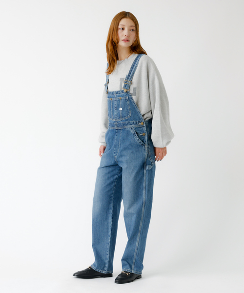 Lee(リー)の「【LEE / リー】TAPERED OVERALL / テーパードオーバーオール / デニム サロペット(サロペット/オーバーオール・レディース・ブラック/インディゴブルー・X-SMALL/S)」の21枚目の写真