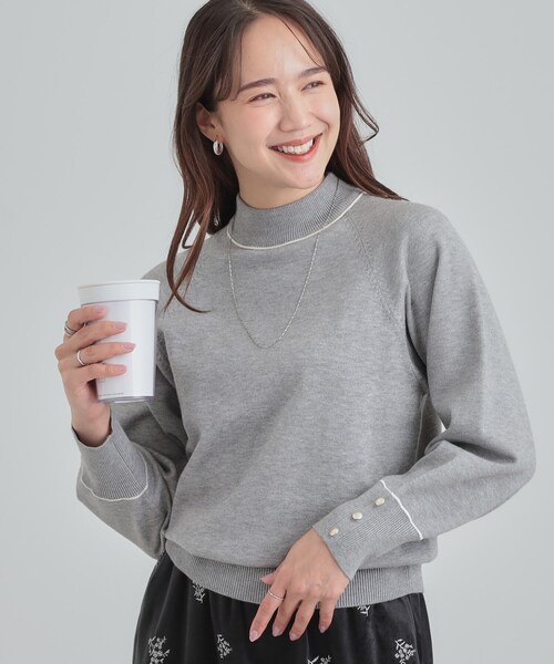 レディースサイズL 未着用⭐️Resurrectoin セーターカラーグレー レディースサイズL 未着用⭐️Resurrectoin セーターカラーグレー