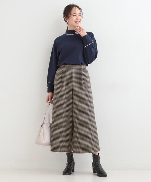 SHOO・LA・RUE(シューラルー)の「【洗濯機可/吸湿発熱】チクチクしにくいもちもちハイネックニット(ニット/セーター・レディース・ホワイト系5/ネイビー/イエロー系その他/ピンク系/グリーン系/グレー・01/02/03/04)」の9枚目の写真