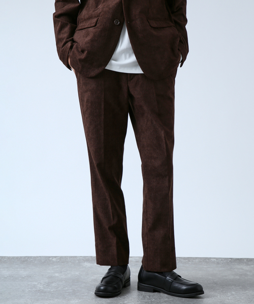 B.C STOCK(ベーセーストック)の「ダブルフェイス コーデュロイスラックス(スラックス・メンズ・ブラウン/グレー・X-LARGE/LARGE/MEDIUM)」の1枚目の写真