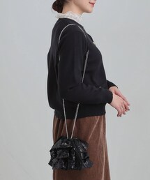SHOO・LA・RUE | スパンコールフリル巾着ショルダーバッグ(ショルダーバッグ)