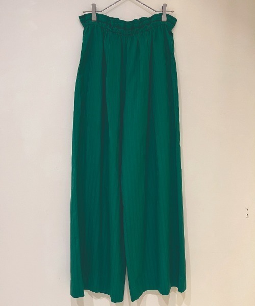 sara mallika(サラ マリカ)の「COTTON STRIPE JAQUARD LADDER LACE PANTS(その他パンツ・レディース・イエロー/グリーン・M/S)」の6枚目の写真