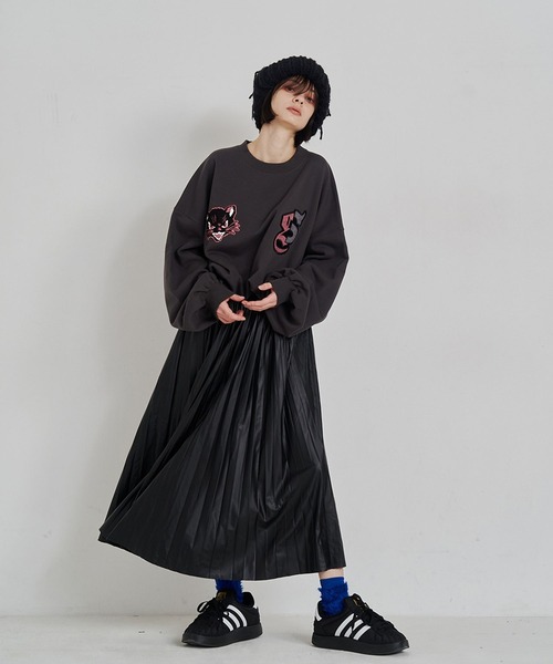 SeeSew(シーソー)の「【UNISEX】NEKOMATA CRUE SWEAT/ネコマタクルースウェット(スウェット・メンズ・ブラック/チャコールグレー/ライトグレー・M/L)」の16枚目の写真