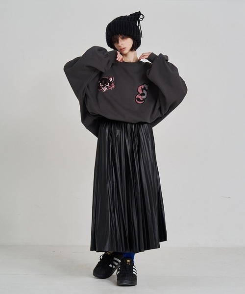 SeeSew(シーソー)の「【UNISEX】NEKOMATA CRUE SWEAT/ネコマタクルースウェット(スウェット・メンズ・ブラック/チャコールグレー/ライトグレー・M/L)」の17枚目の写真