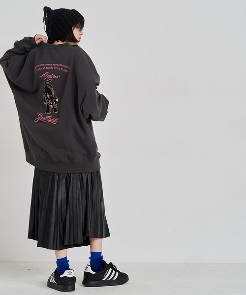 SeeSew(シーソー)の「【UNISEX】NEKOMATA CRUE SWEAT/ネコマタクルースウェット(スウェット・メンズ・ブラック/チャコールグレー/ライトグレー・M/L)」の18枚目の写真