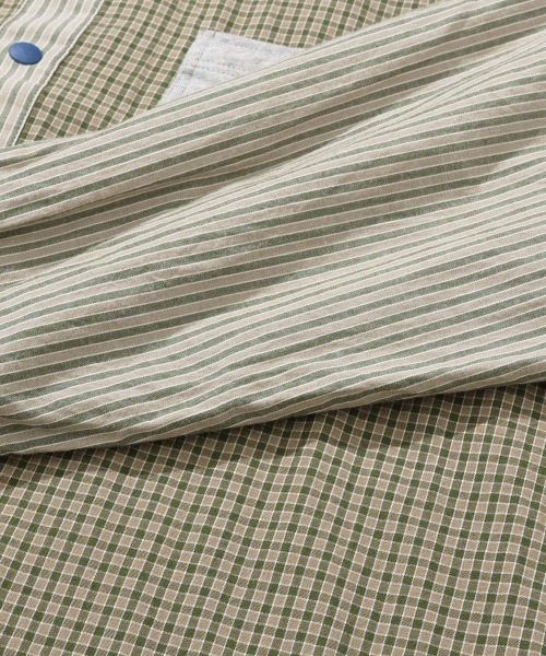 KRIFF MAYER(クリフメイヤー)の「袖リブハッピーシャツ(シャツ/ブラウス・メンズ・オフホワイト/サックスブルー/カラフル/グリーン/その他5/オレンジ・MEDIUM/X-LARGE/LARGE)」の16枚目の写真