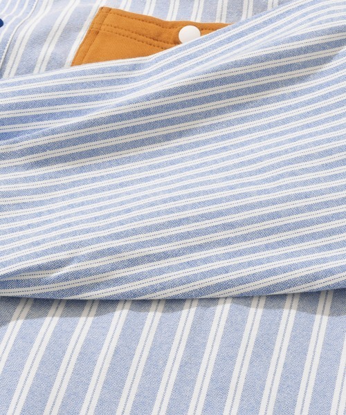 KRIFF MAYER(クリフメイヤー)の「袖リブハッピーシャツ(シャツ/ブラウス・メンズ・オフホワイト/サックスブルー/カラフル/グリーン/その他5/オレンジ・MEDIUM/X-LARGE/LARGE)」の17枚目の写真