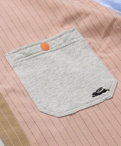 KRIFF MAYER(クリフメイヤー)の「袖リブハッピーシャツ(シャツ/ブラウス・メンズ・オフホワイト/サックスブルー/カラフル/グリーン/その他5/オレンジ・MEDIUM/X-LARGE/LARGE)」の22枚目の写真