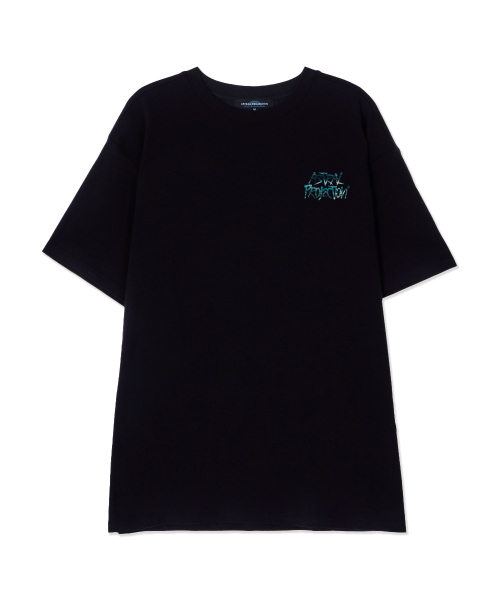 ASTRAL PROJECTION（アストラルプロジェクション）の「オーシャングラフィティレタリングスーピマコットンラウンドネック半袖Tシャツ_ブラック（Tシャツ/カットソー・メンズ・その他・X-LARGE/MEDIUM/LARGE）」の2枚目の写真
