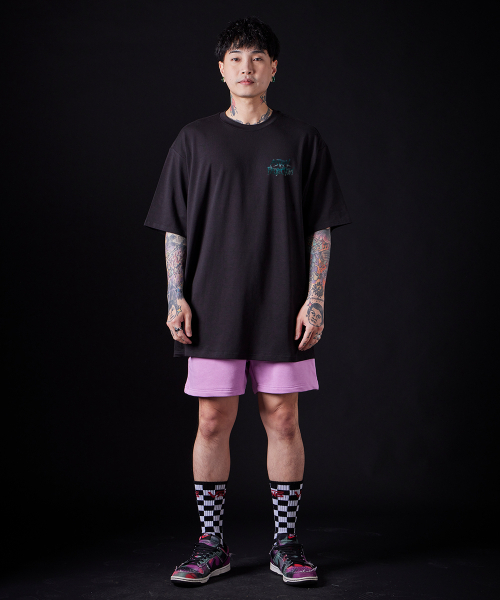 ASTRAL PROJECTION（アストラルプロジェクション）の「オーシャングラフィティレタリングスーピマコットンラウンドネック半袖Tシャツ_ブラック（Tシャツ/カットソー・メンズ・その他・X-LARGE/MEDIUM/LARGE）」の3枚目の写真