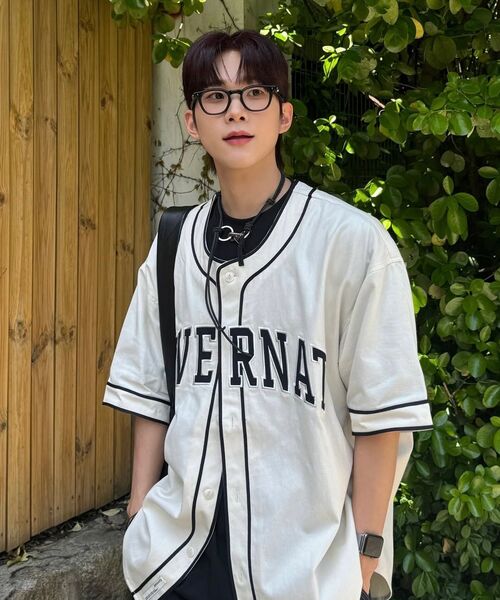COVERNAT(カバーナット)の「アーチロゴベースボールハーフシャツ Dark Navy(シャツ/ブラウス・レディース・その他・X-LARGE/MEDIUM/LARGE/SMALL)」の2枚目の写真