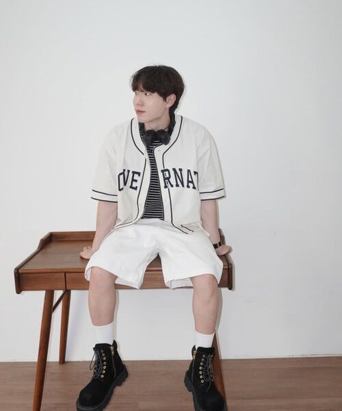 COVERNAT(カバーナット)の「アーチロゴベースボールハーフシャツ Dark Navy(シャツ/ブラウス・レディース・その他・X-LARGE/MEDIUM/LARGE/SMALL)」の3枚目の写真