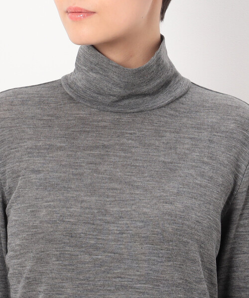 COMME CA（コムサ）の「〔 Sサイズ 〕 ウールフライス ハイネックプルオーバー（ニット/セーター・レディース・ブラック/トップグレー・5号）」の17枚目の写真