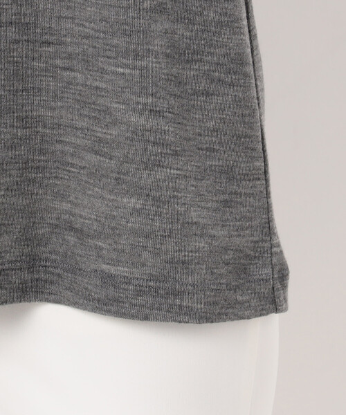 COMME CA（コムサ）の「〔 Sサイズ 〕 ウールフライス ハイネックプルオーバー（ニット/セーター・レディース・ブラック/トップグレー・5号）」の19枚目の写真