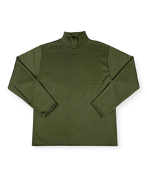 BORN SLIPPY（ボーンスリッピー）の「Soft Fleece Half Turtle Neck Knit (Khaki)（Tシャツ/カットソー）」