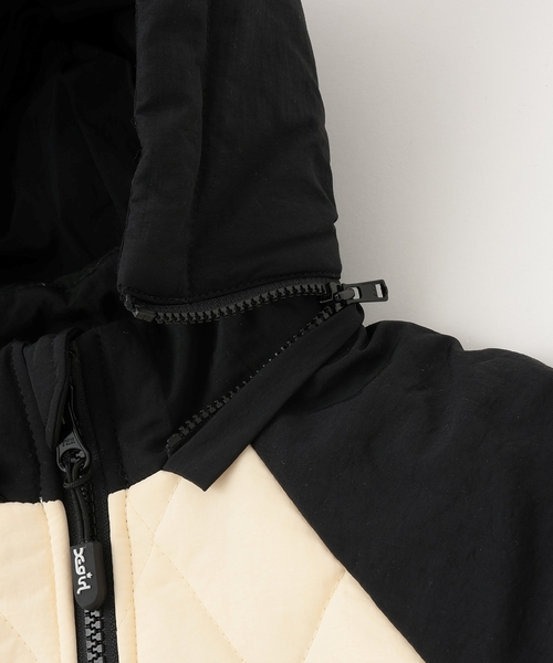 X-girl Stages（エックスガールステージス）の「バックロゴキルティングブルゾン（ブルゾン・キッズ・アイボリー/ピンク・140cm/130cm/90cm/100cm/110cm/120cm）」の6枚目の写真