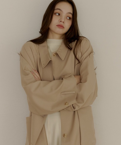 OLUN（オルン）の「3way long trench coat/3wayロングトレンチコート