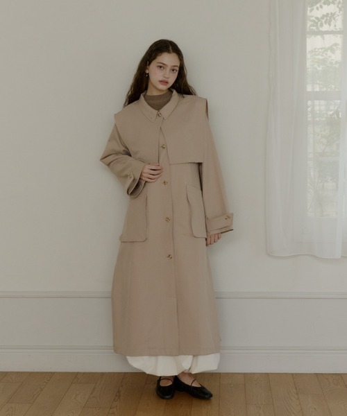 3way long trench coat/3wayロングトレンチコート（トレンチコート