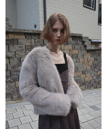 REHEAT（リヒート）の「Fur Jacket 003_Gray（ムートンコート）」