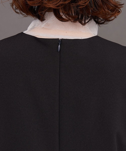 I am I in fact...（アイアムアイインファクト）の「SHELL FRILL peplum ドレス（ワンピース・レディース・ブラック・FREE）」の18枚目の写真