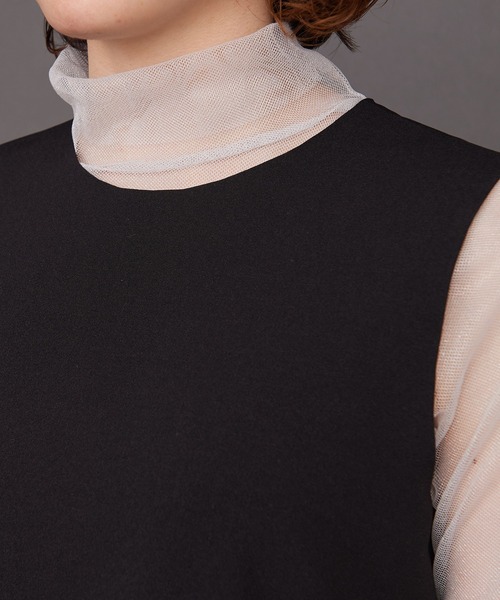 I am I in fact...（アイアムアイインファクト）の「SHELL FRILL peplum ドレス（ワンピース・レディース・ブラック・FREE）」の15枚目の写真