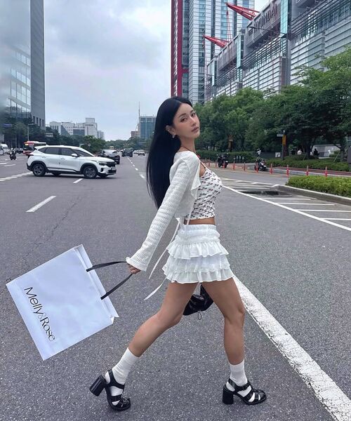 SETUP-EXE(セットアップイーエックスイー)の「TUTU MIX SKIRT PANTS / WHITE(スカート・レディース・その他・OS)」の7枚目の写真