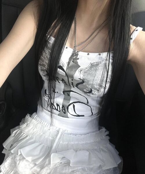 SETUP-EXE(セットアップイーエックスイー)の「TUTU MIX SKIRT PANTS / WHITE(スカート・レディース・その他・OS)」の6枚目の写真