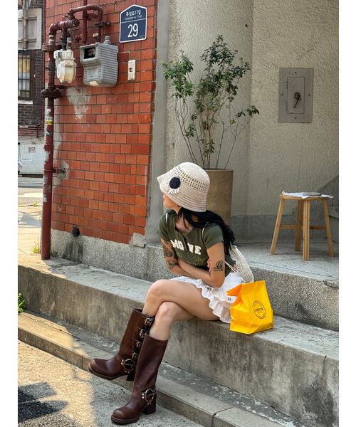 SETUP-EXE(セットアップイーエックスイー)の「TUTU MIX SKIRT PANTS / WHITE(スカート・レディース・その他・OS)」の3枚目の写真