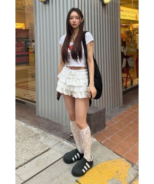 SETUP-EXE(セットアップイーエックスイー)の「TUTU MIX SKIRT PANTS / WHITE(スカート・レディース・その他・OS)」の15枚目の写真