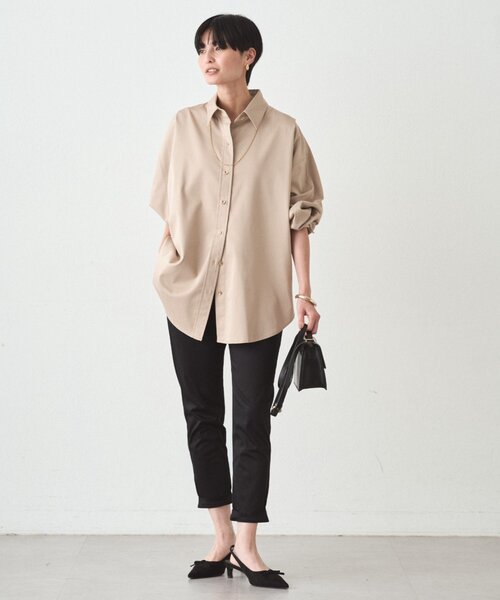 LOUNGEDRESS(ラウンジドレス)の「裾ねじりパンツ(その他パンツ・レディース・ベージュ/ネイビー/ブラック/ライトグレー・X-SMALL/MEDIUM/SMALL/LARGE)」の6枚目の写真