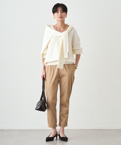 LOUNGEDRESS(ラウンジドレス)の「裾ねじりパンツ(その他パンツ・レディース・ベージュ/ネイビー/ブラック/ライトグレー・X-SMALL/MEDIUM/SMALL/LARGE)」の5枚目の写真