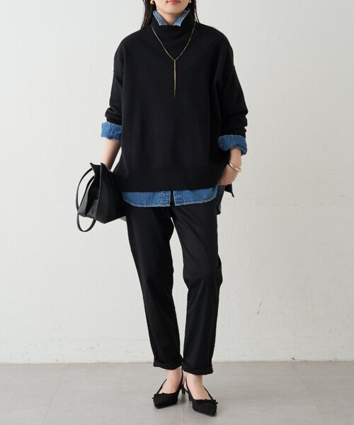 LOUNGEDRESS(ラウンジドレス)の「裾ねじりパンツ(その他パンツ・レディース・ベージュ/ネイビー/ブラック/ライトグレー・X-SMALL/MEDIUM/SMALL/LARGE)」の8枚目の写真