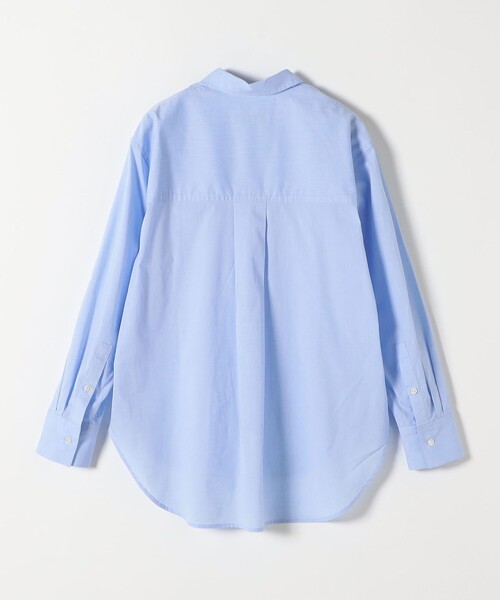 quaranciel(カランシエル)の「quaranciel:〈洗濯機可能〉レギュラーカラー ヨーク ルーズ シャツ(シャツ/ブラウス・レディース・ライトブルー/ホワイト/ブルー系・ONE SIZE)」の4枚目の写真