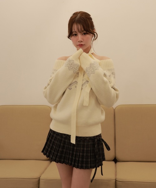 M DOLLY(エムドリー)の「check Lirica mini skirt/チェックリリカミニスカート(スカート・レディース・ブラック/ブラウン・S/M)」の7枚目の写真