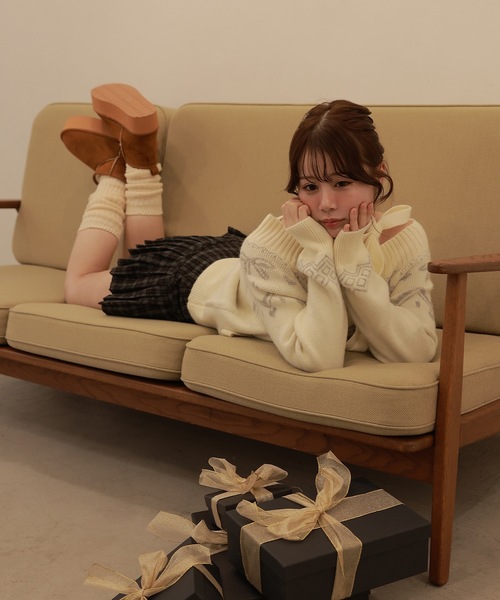 M DOLLY(エムドリー)の「check Lirica mini skirt/チェックリリカミニスカート(スカート・レディース・ブラック/ブラウン・S/M)」の10枚目の写真