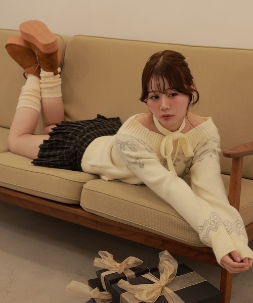 M DOLLY(エムドリー)の「check Lirica mini skirt/チェックリリカミニスカート(スカート・レディース・ブラック/ブラウン・S/M)」の11枚目の写真