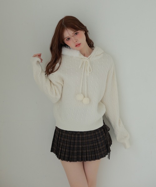 M DOLLY(エムドリー)の「check Lirica mini skirt/チェックリリカミニスカート(スカート・レディース・ブラック/ブラウン・S/M)」の15枚目の写真