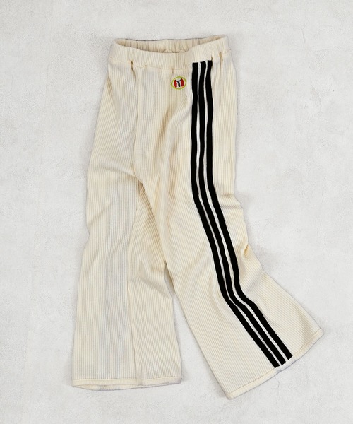 MARKEY'S(マーキーズ)の「ワッフルラインフレアーパンツ(その他パンツ・キッズ・ブルー/イエロー/オフホワイト・110/100/90/120/150/140/130)」の4枚目の写真