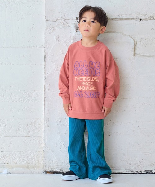 MARKEY'S(マーキーズ)の「ワッフルラインフレアーパンツ(その他パンツ・キッズ・ブルー/イエロー/オフホワイト・110/100/90/120/150/140/130)」の10枚目の写真