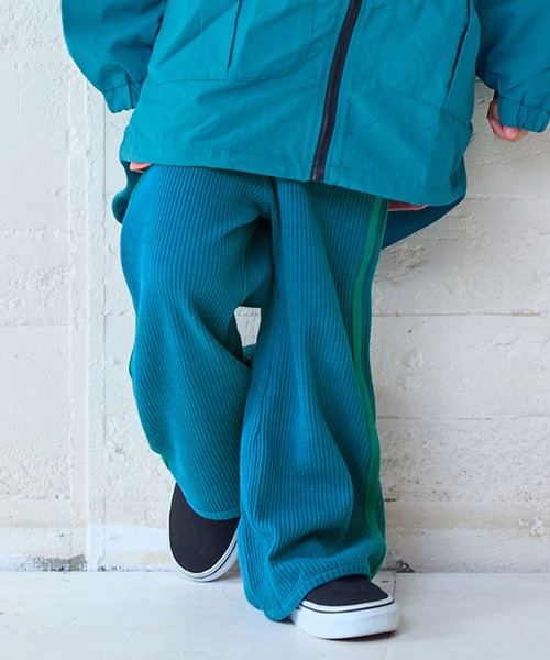 MARKEY'S(マーキーズ)の「ワッフルラインフレアーパンツ(その他パンツ・キッズ・ブルー/イエロー/オフホワイト・110/100/90/120/150/140/130)」の9枚目の写真