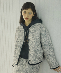W PADDED PRINTING JUMPER [IVORY]