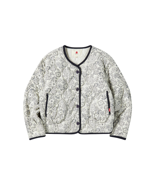 COMONINOZ（コモニノズ）の「W PADDED PRINTING JUMPER [IVORY]（ダウンジャケット/コート・レディース・アイボリー・FREE）」の4枚目の写真
