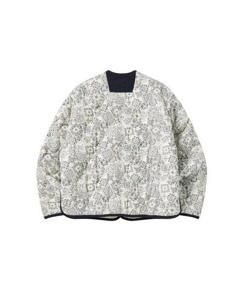 COMONINOZ（コモニノズ）の「W PADDED PRINTING JUMPER [IVORY]（ダウンジャケット/コート・レディース・アイボリー・FREE）」の2枚目の写真