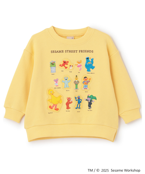 petit main（プティマイン）の「【SESAME STREET】キャラいっぱいトレーナー（スウェット・キッズ・カラフル/クリーム/ライトブルー・120cm/130cm/90cm/110cm/80ｃｍ/100cm）」の8枚目の写真