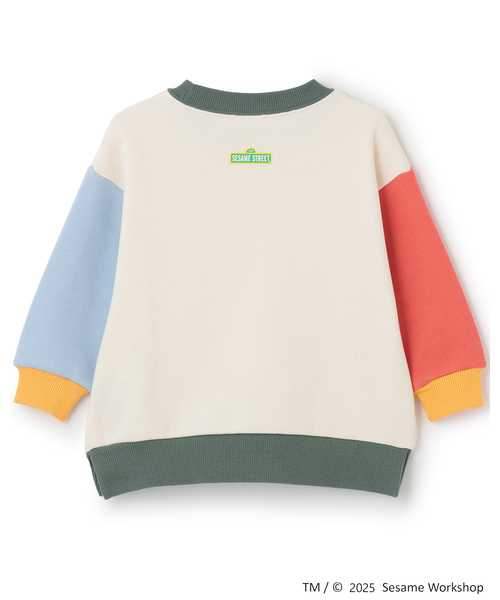 petit main（プティマイン）の「【SESAME STREET】キャラいっぱいトレーナー（スウェット・キッズ・カラフル/クリーム/ライトブルー・120cm/130cm/90cm/110cm/80ｃｍ/100cm）」の10枚目の写真