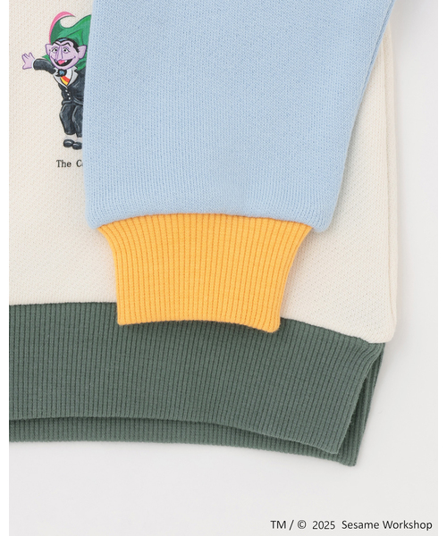 petit main（プティマイン）の「【SESAME STREET】キャラいっぱいトレーナー（スウェット・キッズ・カラフル/クリーム/ライトブルー・120cm/130cm/90cm/110cm/80ｃｍ/100cm）」の14枚目の写真