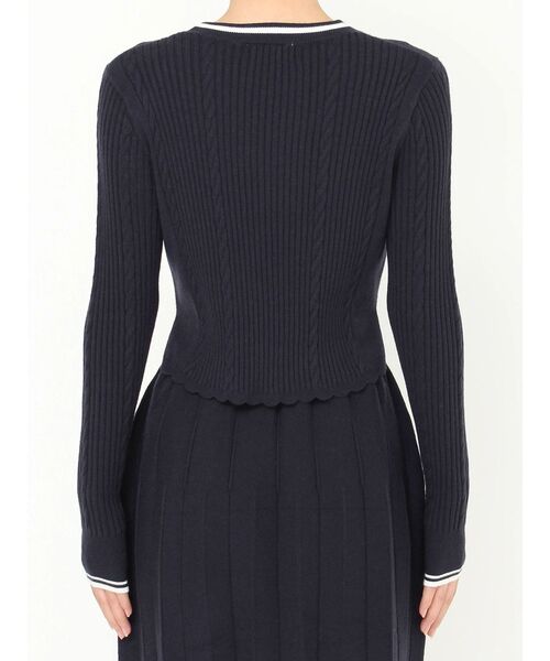 CALNAMUR(カルナムール)の「ケーブルMIXコンパクトニット(ニット/セーター・レディース・グレー/ネイビー/ブルー・FREE)」の14枚目の写真