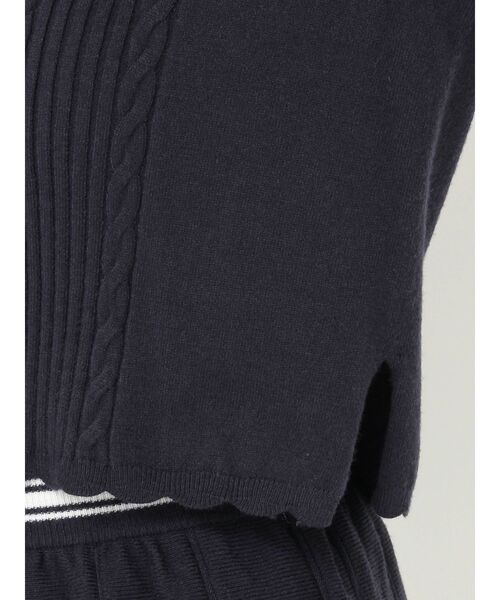 CALNAMUR(カルナムール)の「ケーブルMIXコンパクトニット(ニット/セーター・レディース・グレー/ネイビー/ブルー・FREE)」の17枚目の写真