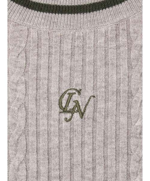 CALNAMUR(カルナムール)の「ケーブルMIXコンパクトニット(ニット/セーター・レディース・グレー/ネイビー/ブルー・FREE)」の21枚目の写真